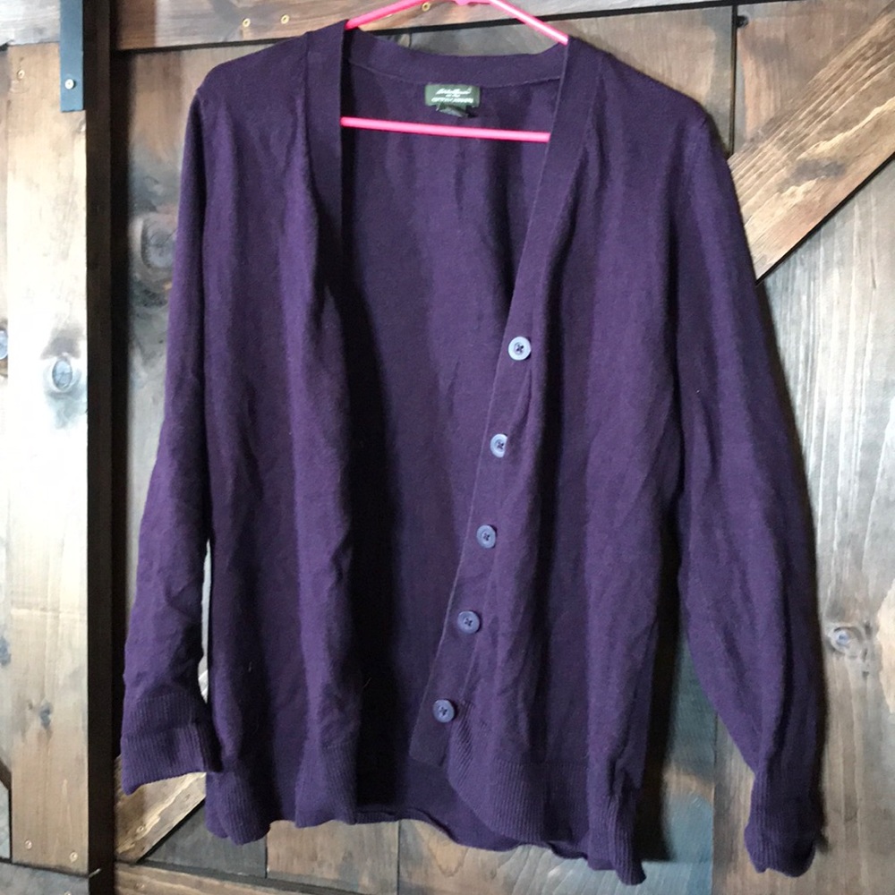Eddie Bauer | Cotton Cashmere | Purple | L